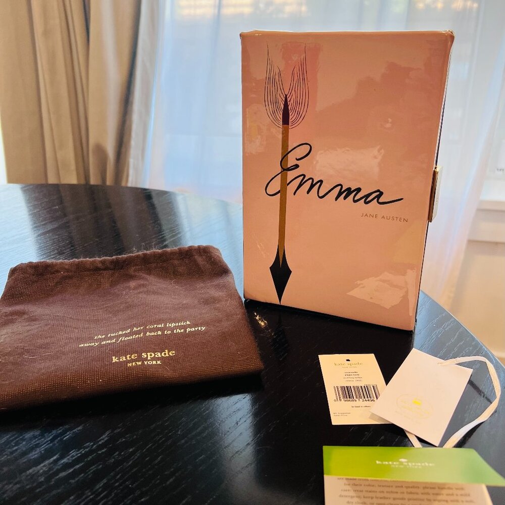 Kate Spade "Emma" Book Clutch NWT